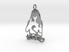 Katy Perry Fan Pendant - Exclusive Jewellery in Polished Silver