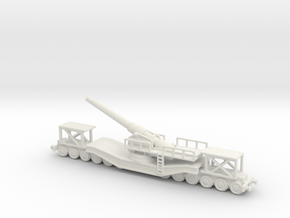 cannon de 240 1/200  railway artillery ww1  in White Natural Versatile Plastic