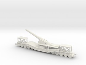 cannon de 240 1/285 6mm   railway artillery ww1  in White Natural Versatile Plastic