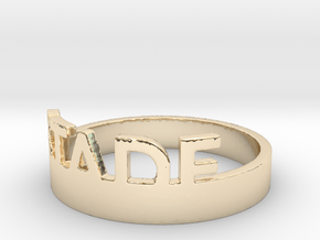 Stade Ring Size 9 in 14K Yellow Gold