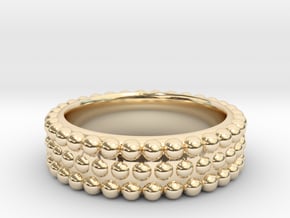 Hobnail Ring in 14K Yellow Gold: 6 / 51.5