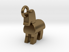 Trojan Horse Pendant in Natural Bronze