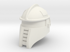 Battle Ram Driver Helmet in White Premium Versatile Plastic