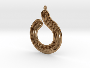 Circles & Scales Pendant #1 in Polished Brass