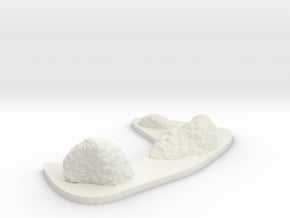 Low Profile Asteroid Group 7 in White Natural Versatile Plastic