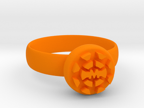 Makerspace Sign Ring Size 12.6US/22EU in Orange Processed Versatile Plastic