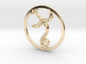 Guidance in 14k Gold Plated Brass