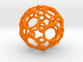 Link with Icosahedral Symmetry in Orange Processed Versatile Plastic