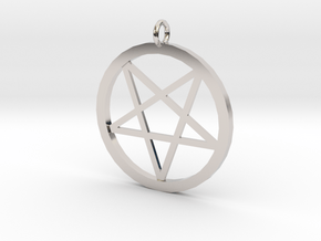 pentagram pendant in Platinum