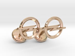 Opel Cufflinks in 14k Rose Gold Plated Brass