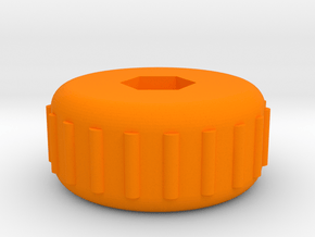 X-Carve Z Axis Knob in Orange Processed Versatile Plastic