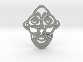Mask Pendant in Gray PA12