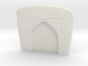 1/16  '30 Ford Firewall in White Natural Versatile Plastic