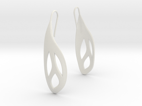 Flos earrings in White Premium Versatile Plastic