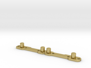 Header Plate for RC4WD V8 (type 2) in Natural Brass