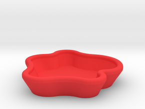 "Draped"  in Red Processed Versatile Plastic