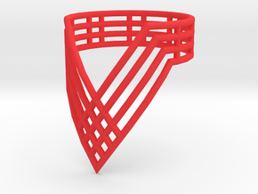 "Vector Ring"  (Tall) Size: 7 in Red Processed Versatile Plastic