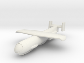 (1:144) Heinkel He P.1077 Julia in White Natural Versatile Plastic