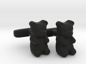 Gummy Bear Cufflinks in Black Premium Versatile Plastic