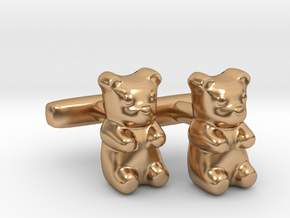 Gummy Bear Cufflinks in Polished Bronze