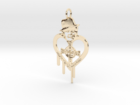 Zilveren/Gouden Andre Hazes Hanger in 14k Gold Plated Brass: Medium