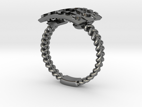 Hagit's Woven Family Ring in Fine Detail Polished Silver