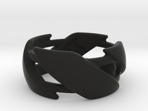 US10 Ring III in Black Premium Versatile Plastic