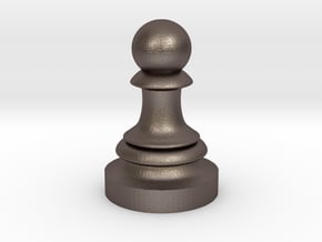 Pawn - F[1,0M/1,1C] Classic in Polished Bronzed Silver Steel