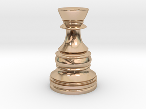 Wazir-Rider (Rook) - [1,0] Classic in 14k Rose Gold Plated Brass