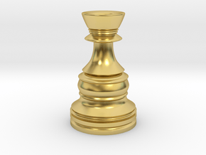 Wazir-Rider (Rook) - [1,0] Classic in Polished Brass
