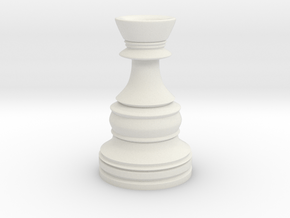 Wazir-Rider (Rook) - [1,0] Classic in White Natural Versatile Plastic