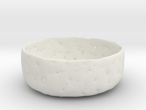 Delicate Bowl in White Natural Versatile Plastic