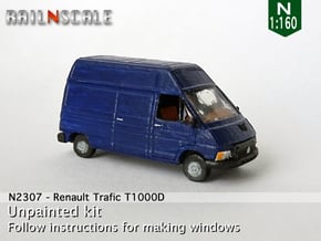 Renault Trafic T1000D (N 1:160) in Smooth Fine Detail Plastic