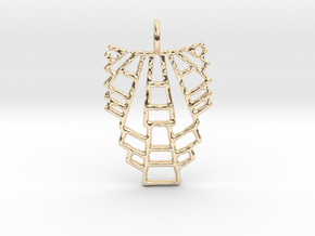 trap pendant in 14k Gold Plated Brass