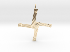 Brigid's cross in 14k Gold Plated Brass: Small