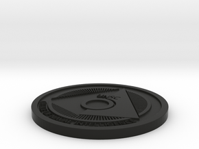 Office of Naval Intelligence ONI Themed Coaster in Black Premium Versatile Plastic