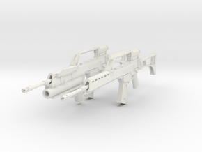 1/10.5 Heckler Koch Rifle G36E Export Set201 in White Natural Versatile Plastic