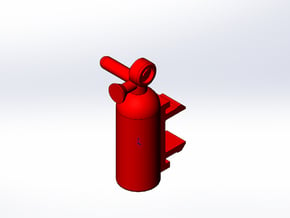 Rokenbok Fire Extinguisher in White Natural Versatile Plastic