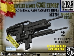 1/10.5 Heckler Koch Rifle G36E Export Set202 in White Natural Versatile Plastic