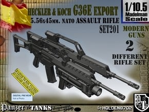 1/10.5 Heckler Koch Rifle G36E Export Set201 in Tan Fine Detail Plastic