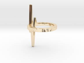Heartbeat ring in 14K Yellow Gold: 5.5 / 50.25