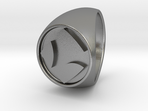 Custom Signet Ring 26 in Natural Silver