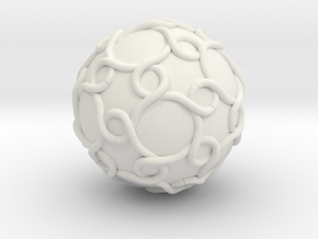 Color Link With Icosahedral Symmetry in White Natural Versatile Plastic