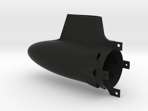 Long 50mm Tailcone for HET 800 motors in Black Natural Versatile Plastic