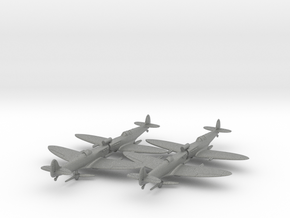 1/200 Spitfire MK VC x4 in Gray PA12