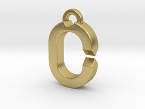 SMALL RING (Quick-Release Key System) in Natural Brass