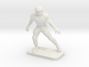 Defensive Back in White Natural Versatile Plastic