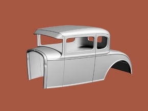 1/16  '30 Ford coupe, 2.5" chop in Tan Fine Detail Plastic