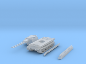 flakpanzer E100 scale 1/144 in Smooth Fine Detail Plastic