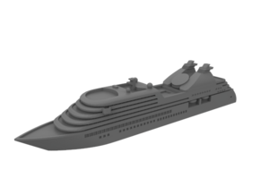 1:1250 Miniature Seabourn Odessey Miniature Ship in Smooth Fine Detail Plastic: 1:1250